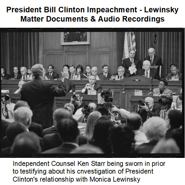 President Clinton Impeachment Clinton-Lewinsky Scandal: Timeline and Key Figures