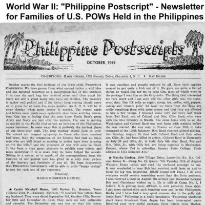 world-war-ii-philippine-postscript-newsletter-for-families-of-u-s-pows-held-in-the-philippines